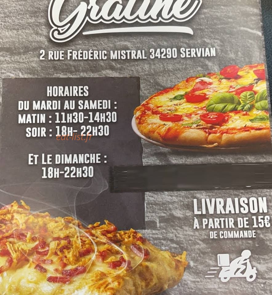 Ô Gratiné — carte page 1