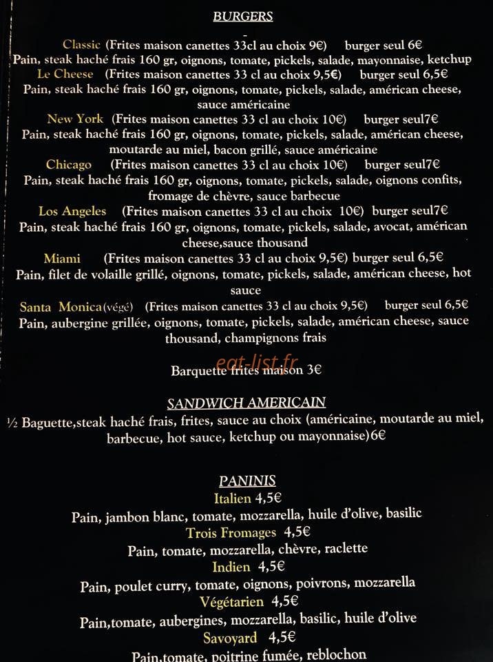 La Tour a Pizza — carte page 3