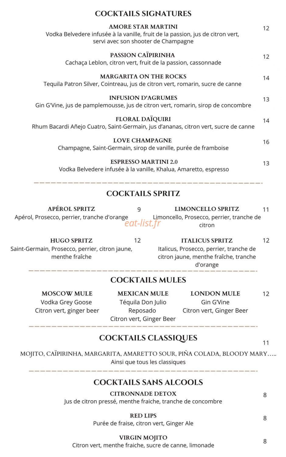 Amore Cap d'Agde — carte page 3