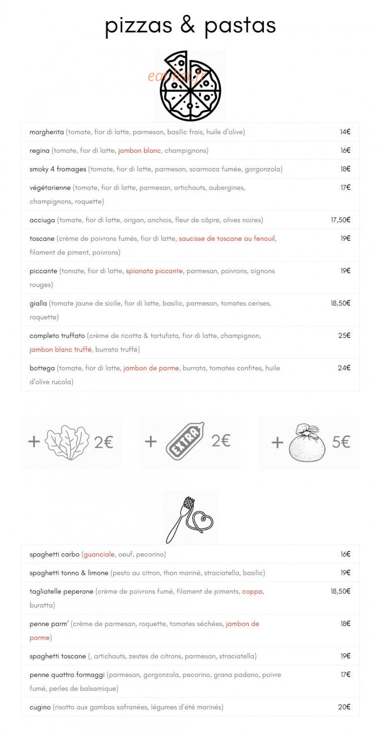 Bottega Tre — carte page 3