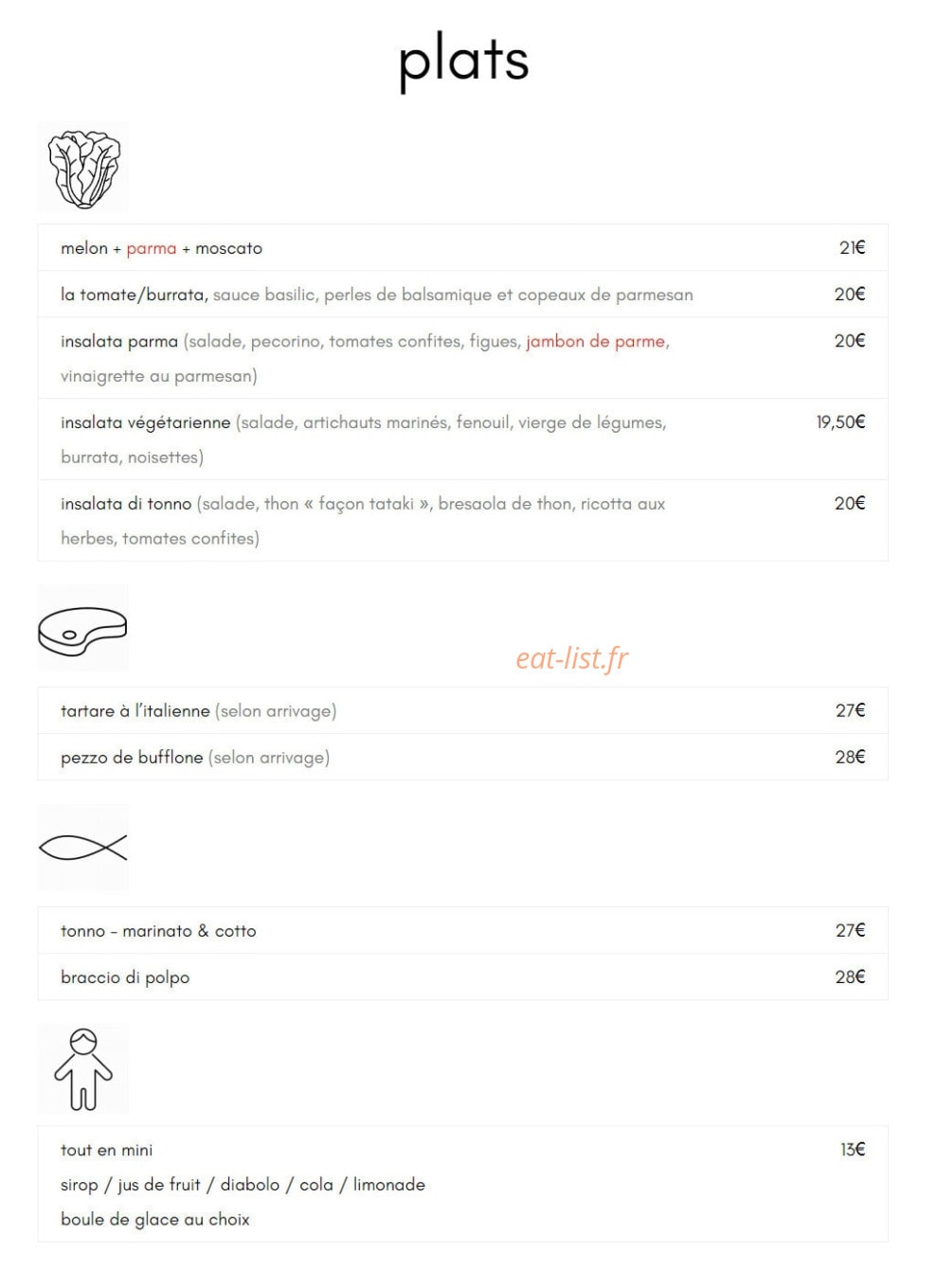 Bottega Tre — carte page 2