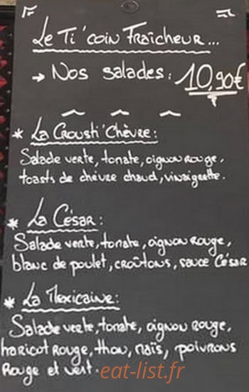 Cafe Del Sol — carte page 1