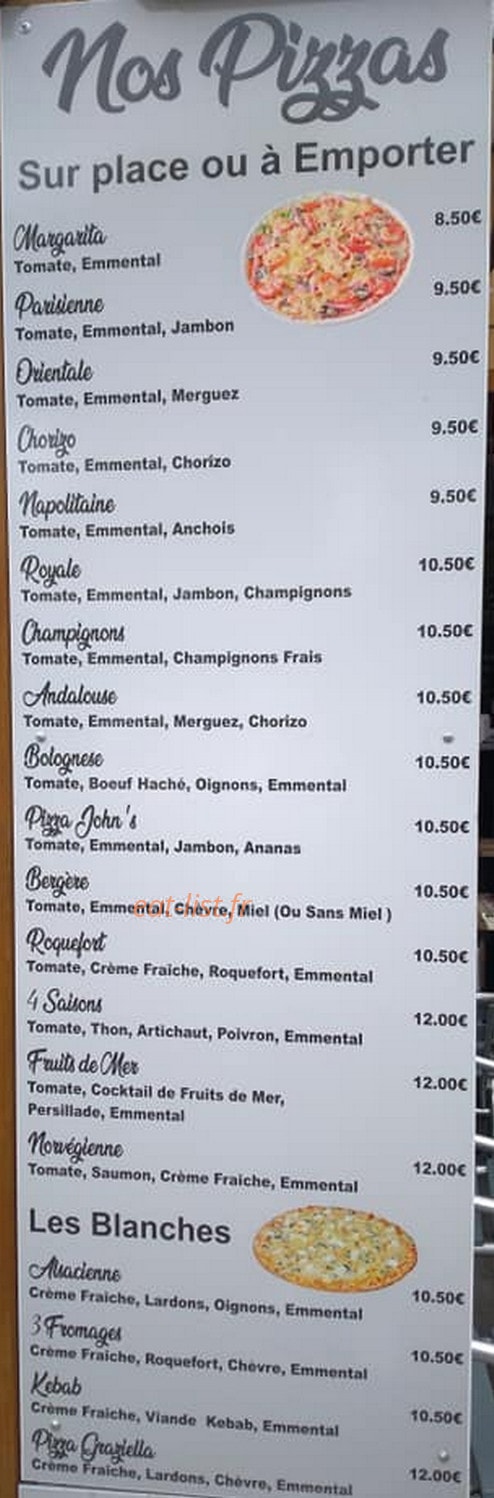 Chez Graziella — carte page 1