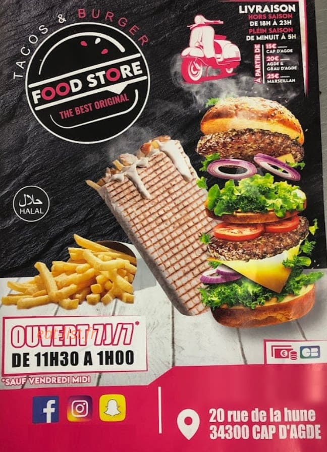 Food store — carte page 1