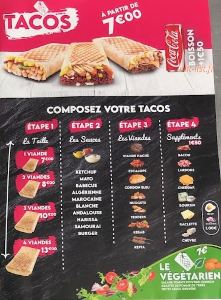Food store — carte page 2