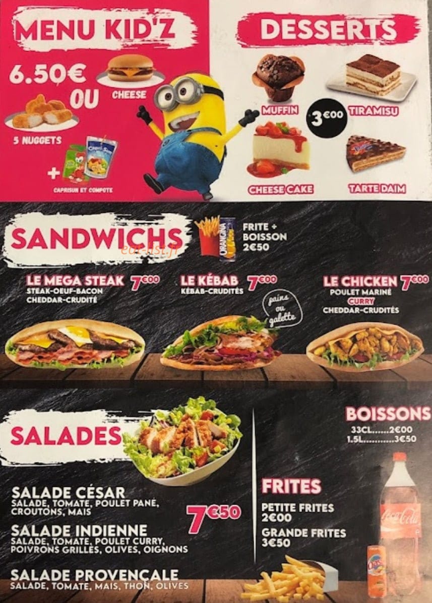 Food store — carte page 4