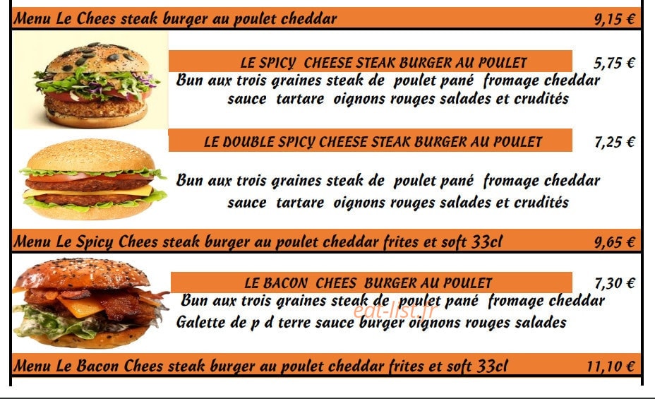 It's Just chicken — carte page 2