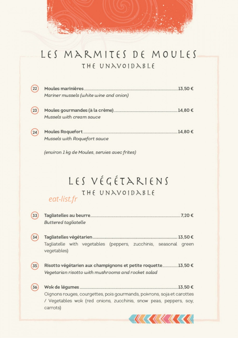 L'Anantara — carte page 16
