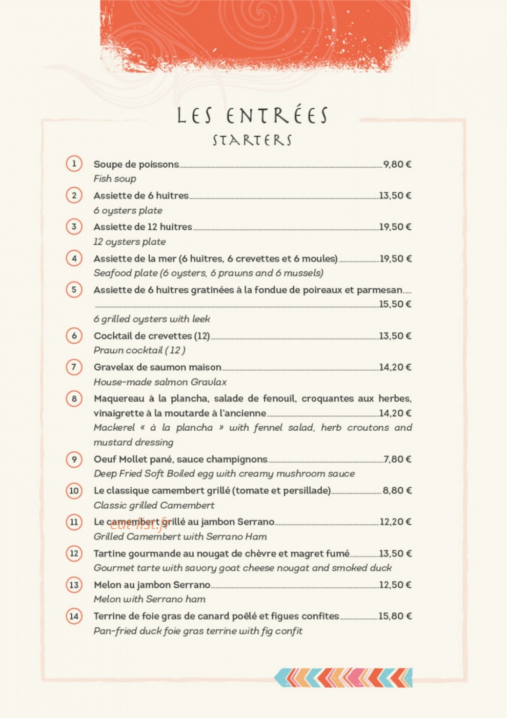 L'Anantara — carte page 9