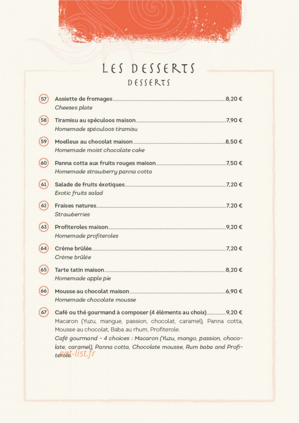 L'Anantara — carte page 19