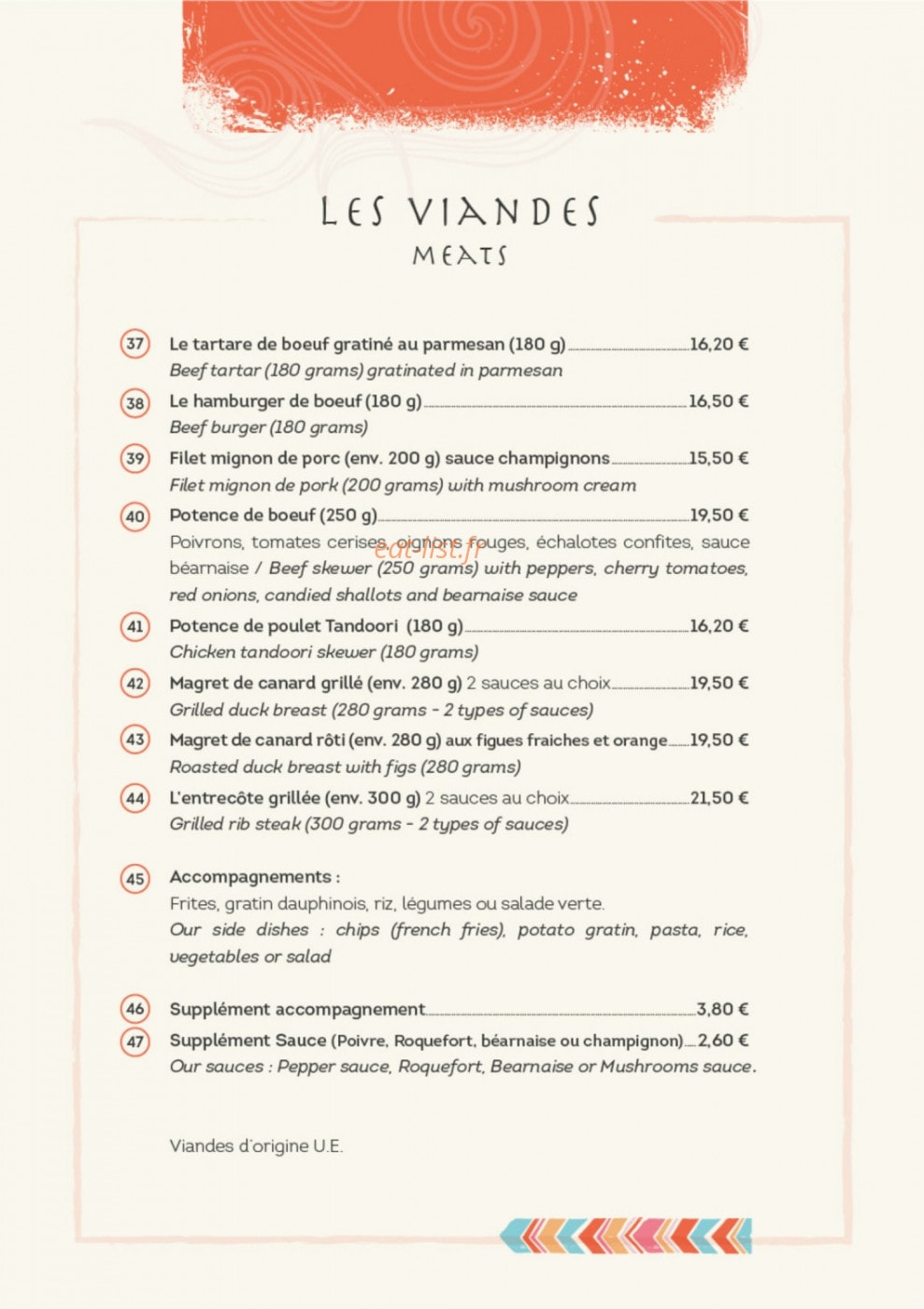L'Anantara — carte page 15