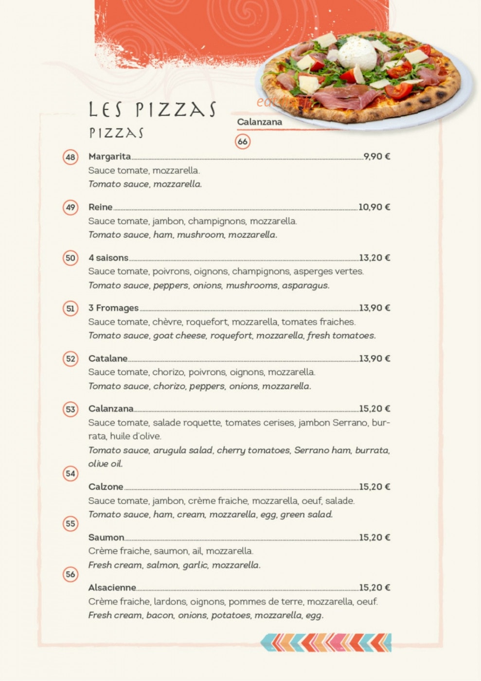 L'Anantara — carte page 17