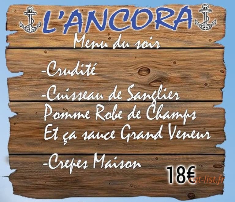 L'Ancora | Agde — carte page 4