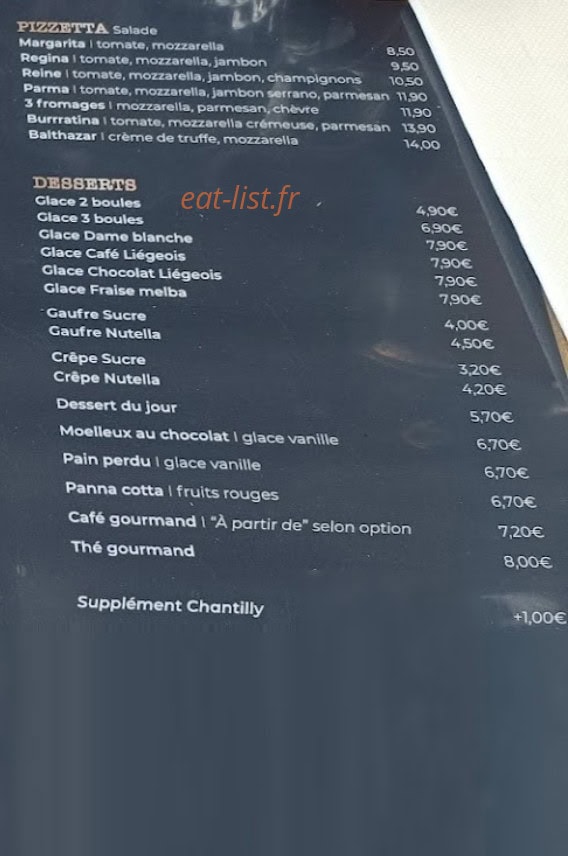 La Brasserie — carte page 3