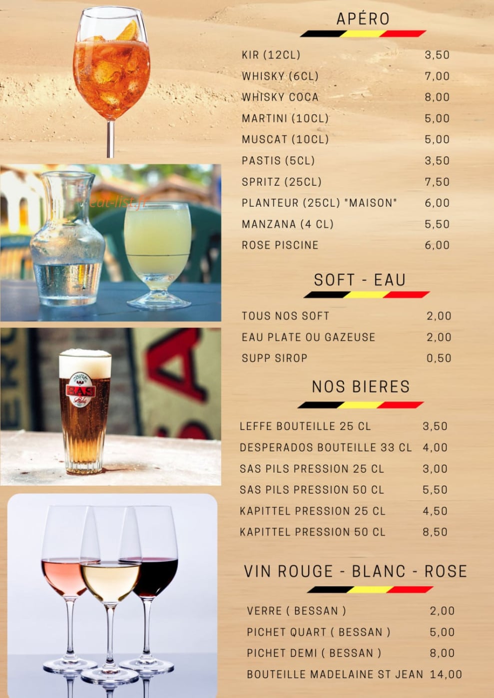 La Frite À Titi — carte page 3