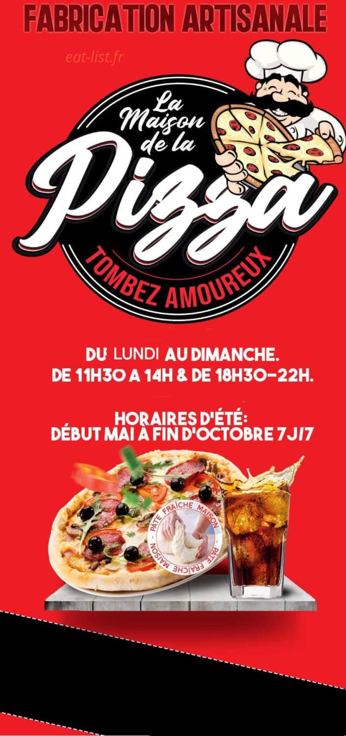 La Maison de la Pizza — carte page 1