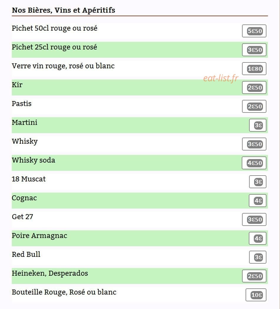 La Pizz — carte page 5