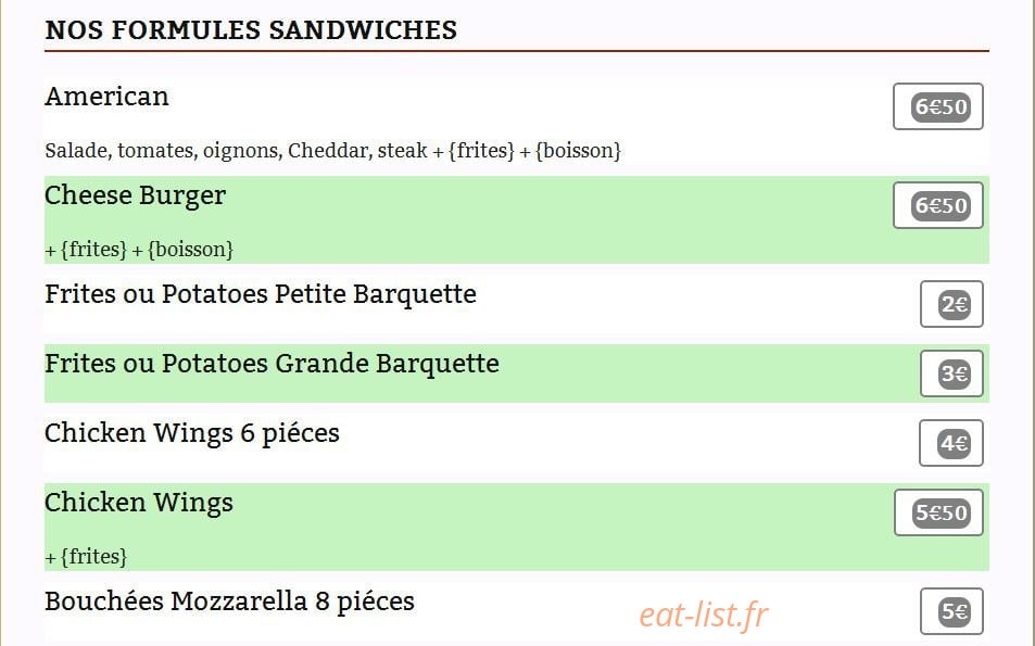 La Pizz — carte page 8