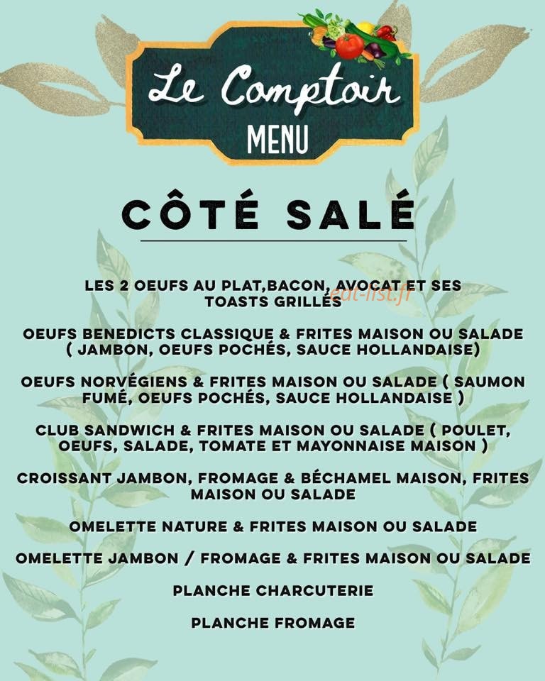 Le Komptoir45 — carte page 1