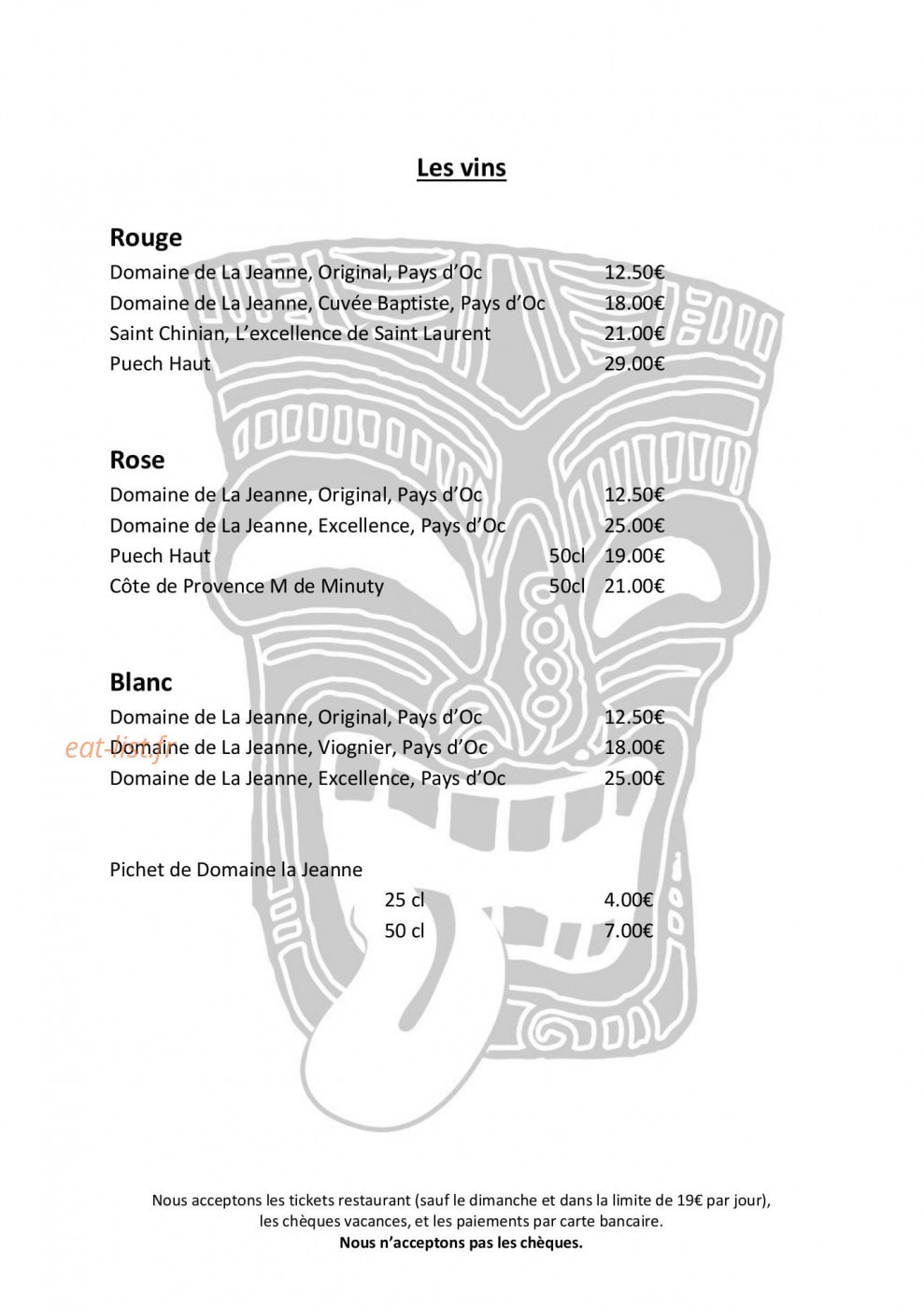 Le Kon tiki — carte page 6
