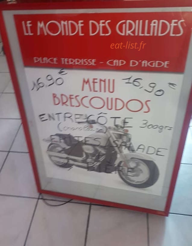 Le Monde des Grillades — carte page 1
