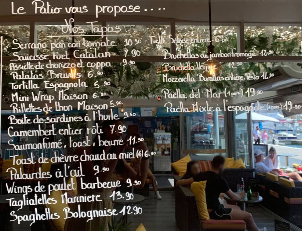 Le Patio — carte page 4