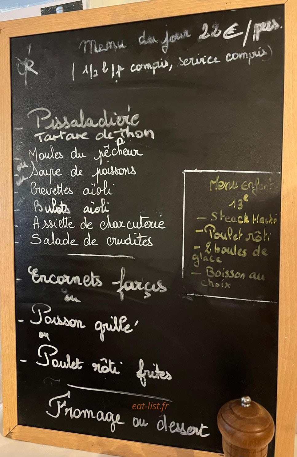 Le Pêcheur — carte page 1