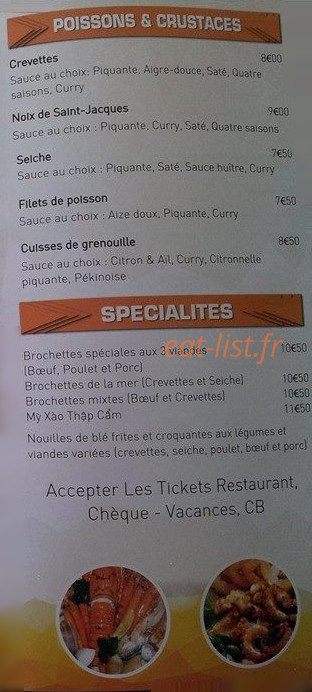 Le Saïgon — carte page 4