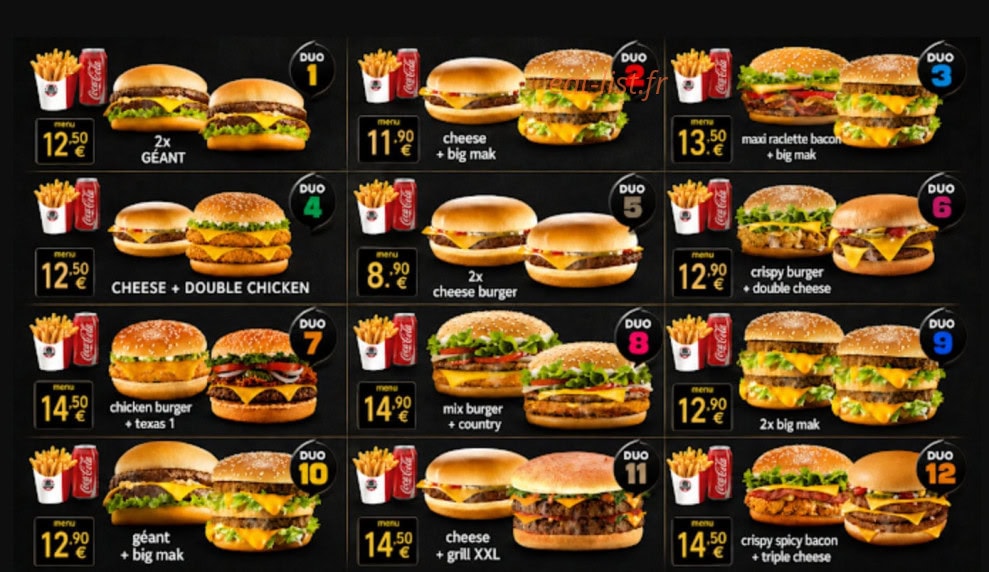 Le Tasty — carte page 3