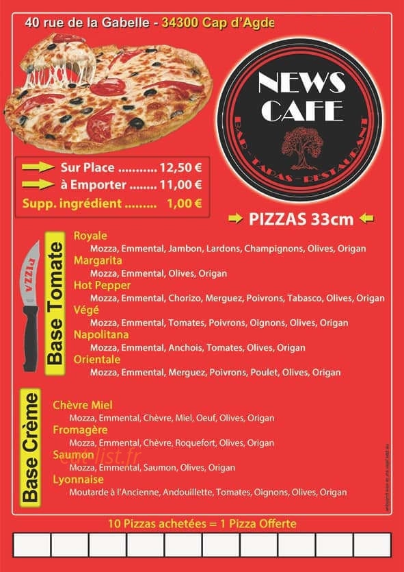 News Café — carte page 4