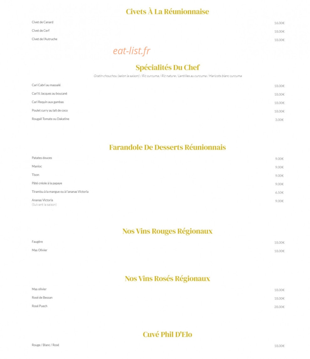 Ô Phil d'Elo 974 — carte page 2