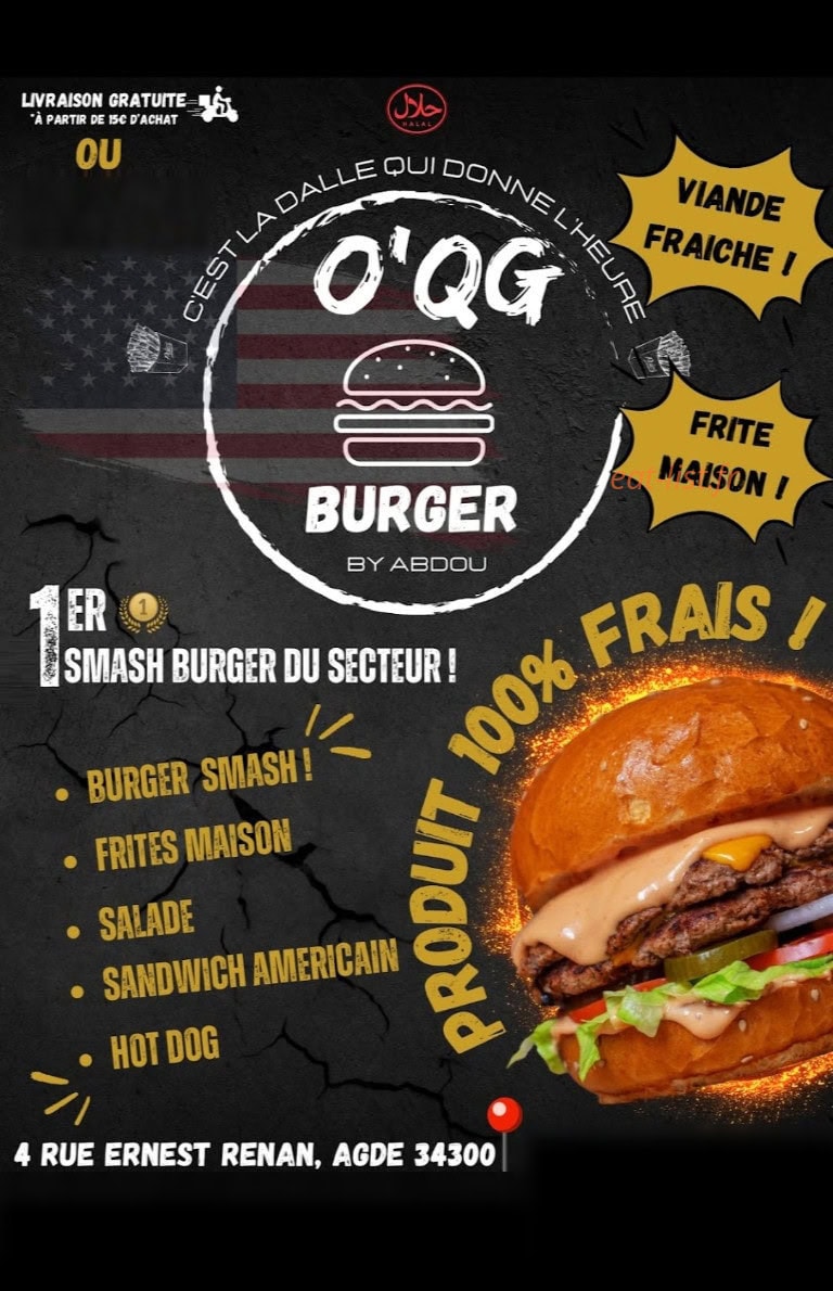 O ' QG Burger & Tacos — carte page 1