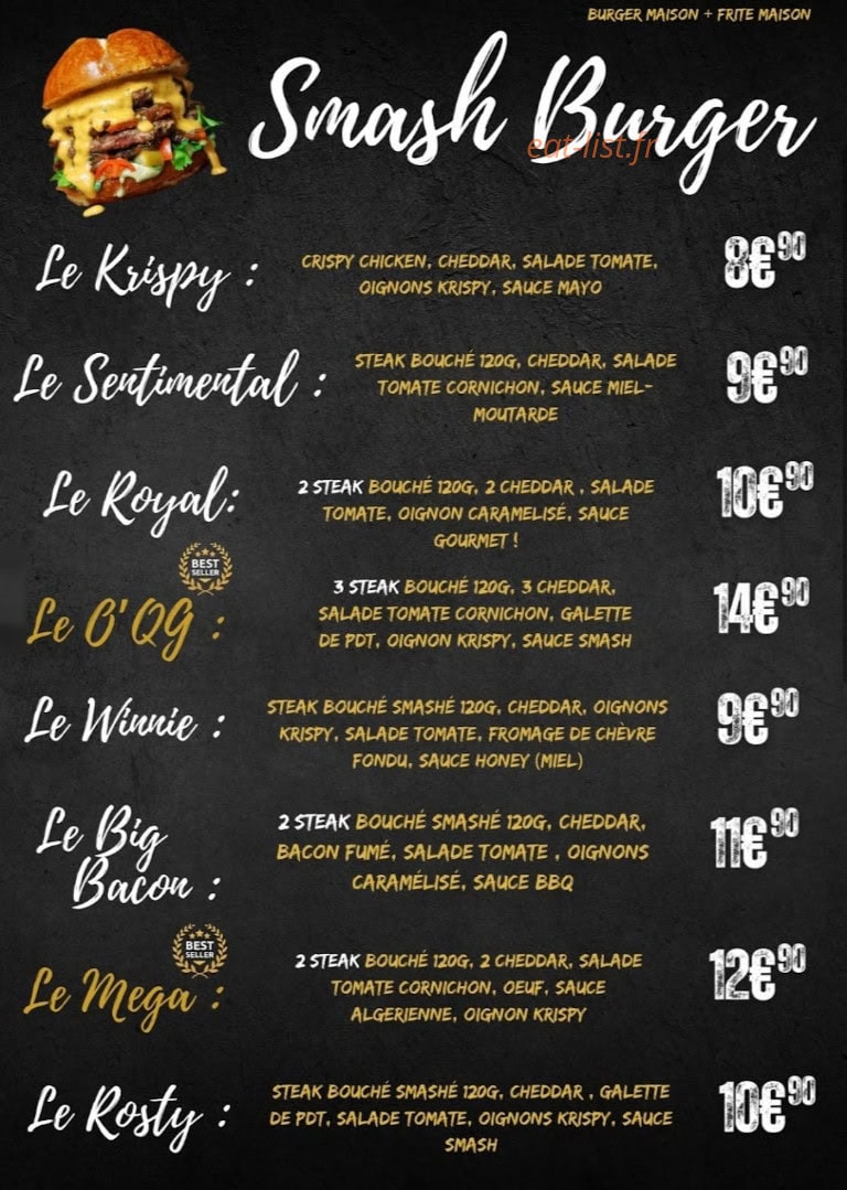 O ' QG Burger & Tacos — carte page 2