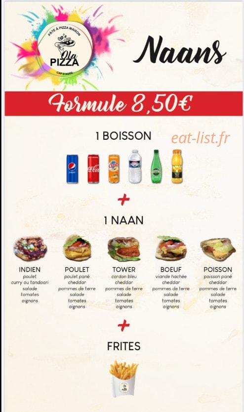 Ola Pizza — carte page 2