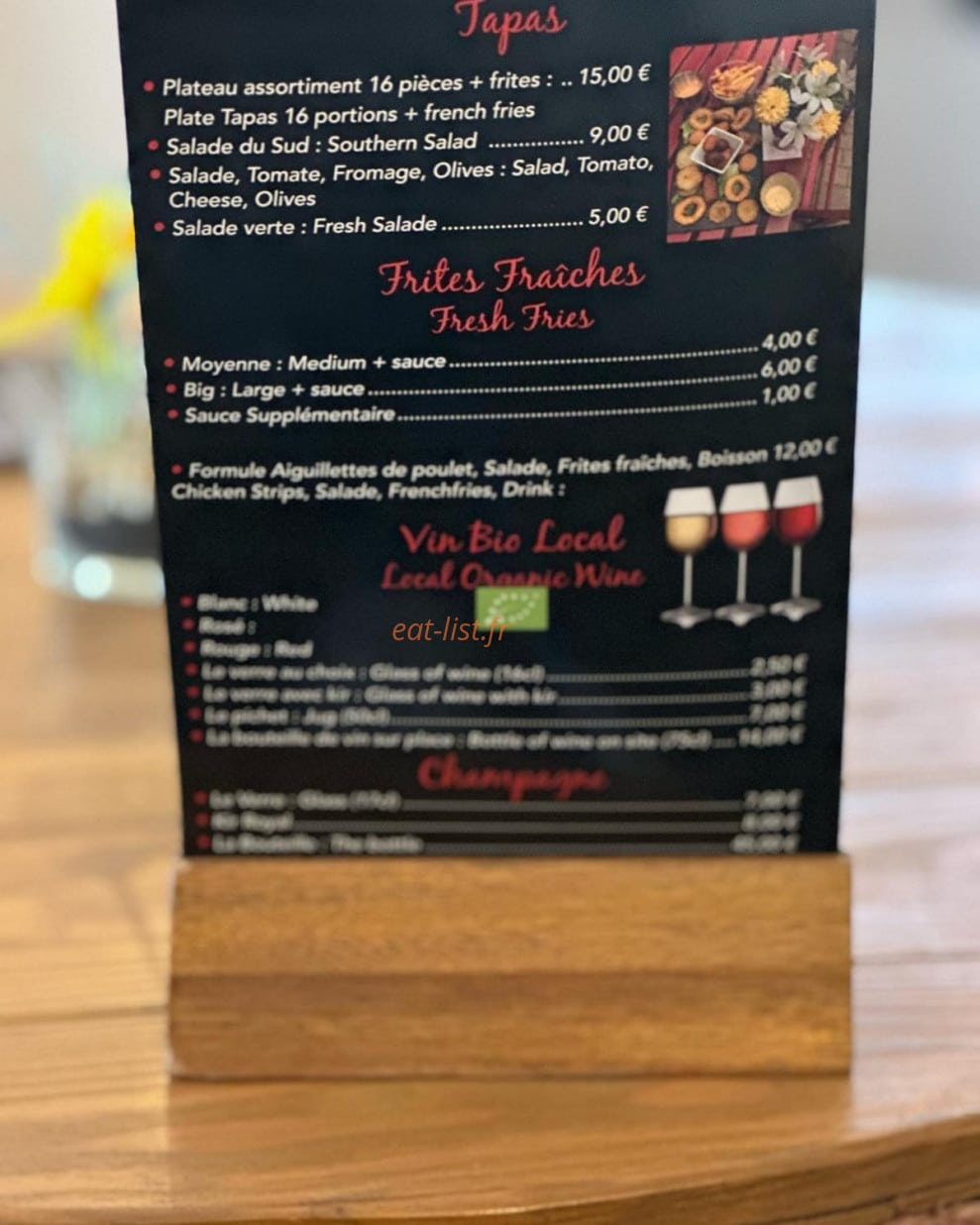 Panini Artisanal, glaces et gaufres — carte page 1