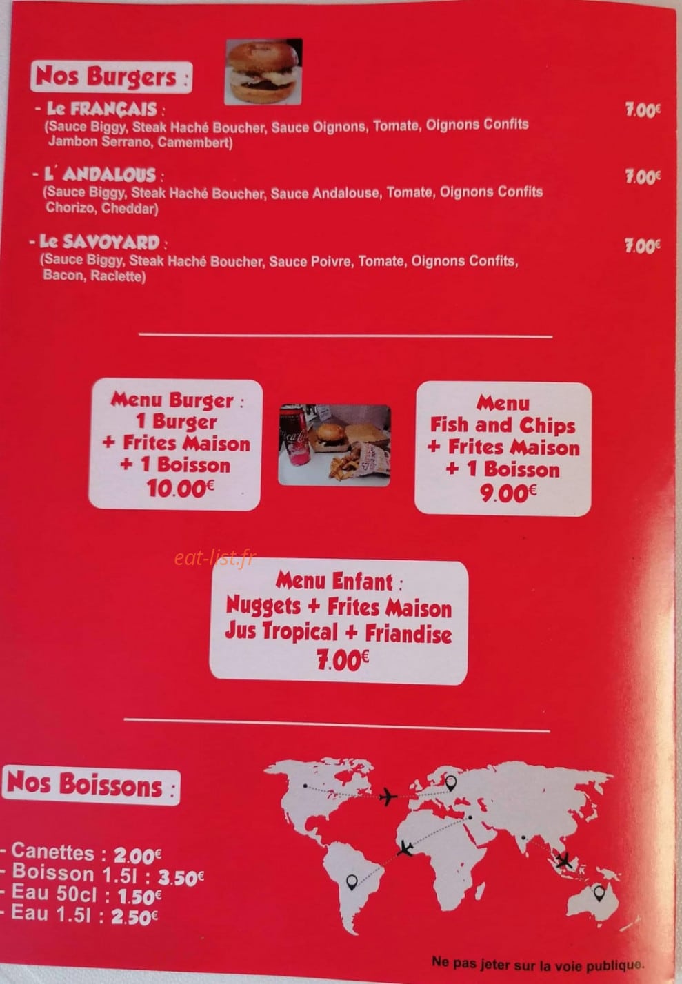 Pizzas et tacos du monde — carte page 3