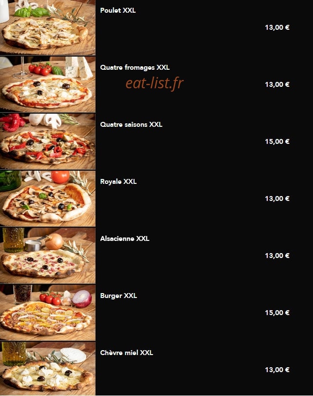 Pizzette — carte page 2