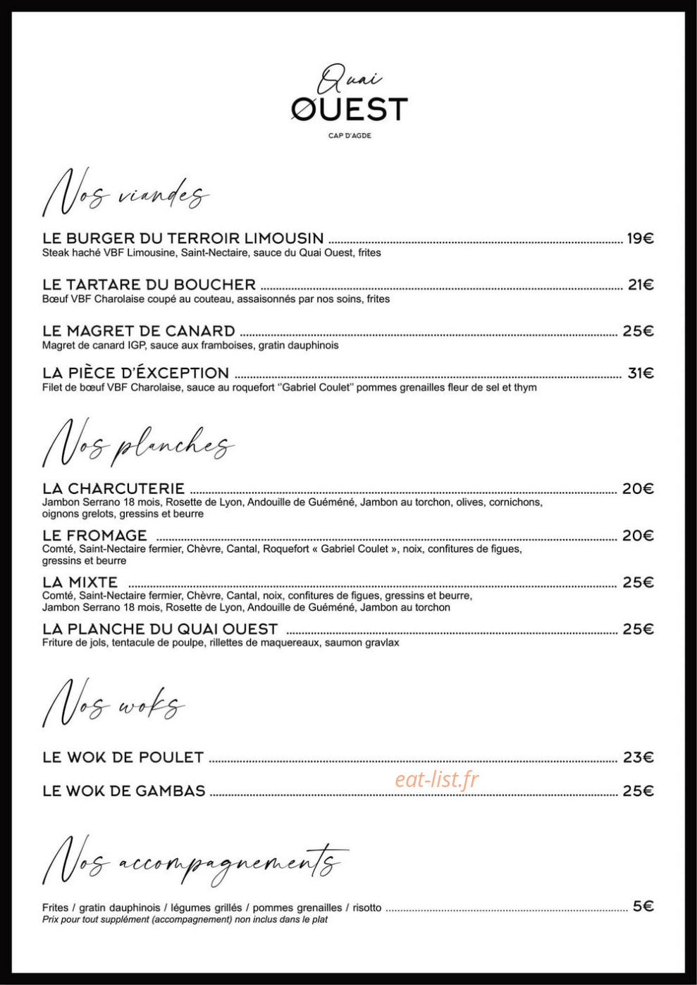 Quai Ouest — carte page 3