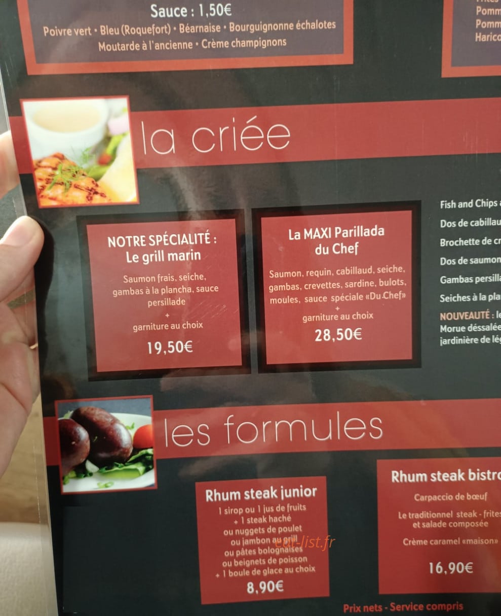 Rhum Steak Home — carte page 6
