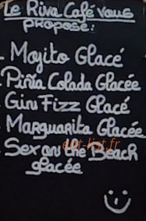 Riva Café — carte page 1