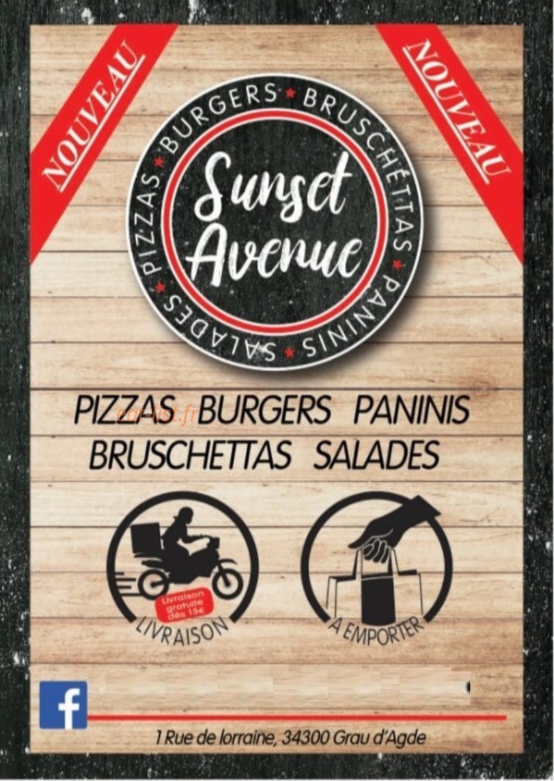 Sunset Avenue — carte page 1