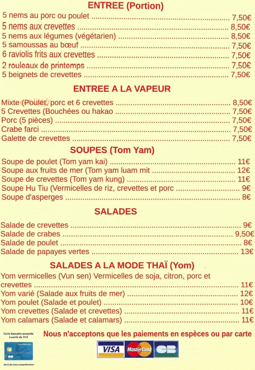 Thaï Phitsanulok — carte page 3