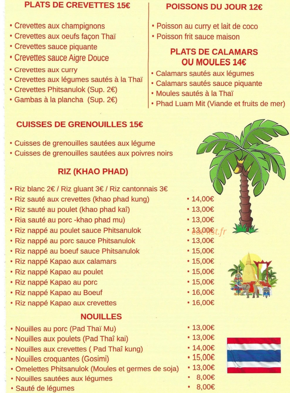 Thaï Phitsanulok — carte page 7