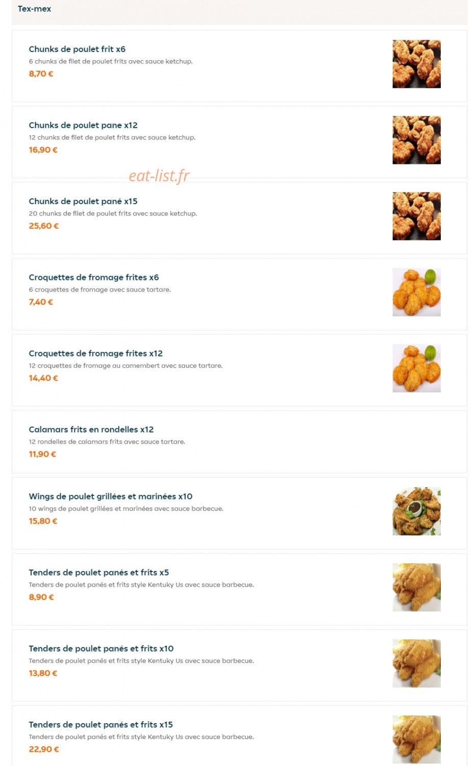 The Butchers Burgers — carte page 12