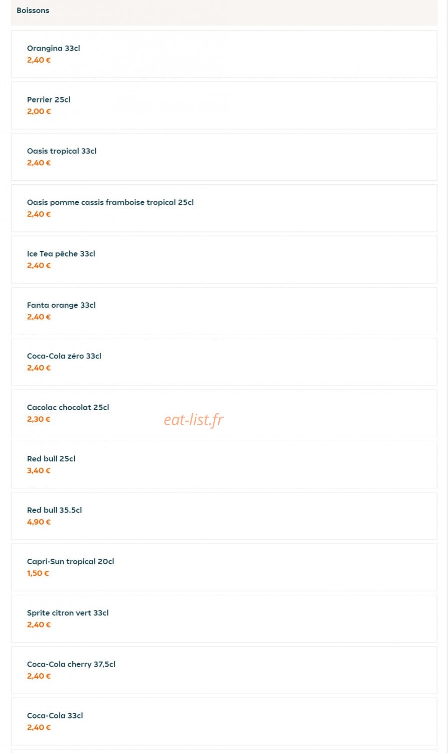 The Butchers Burgers — carte page 16