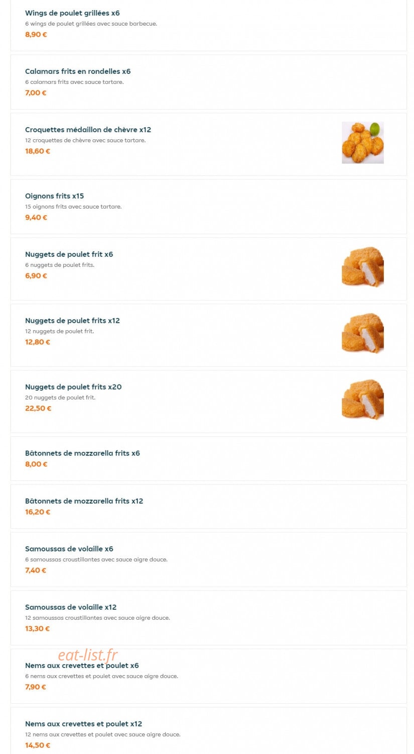 The Butchers Burgers — carte page 14
