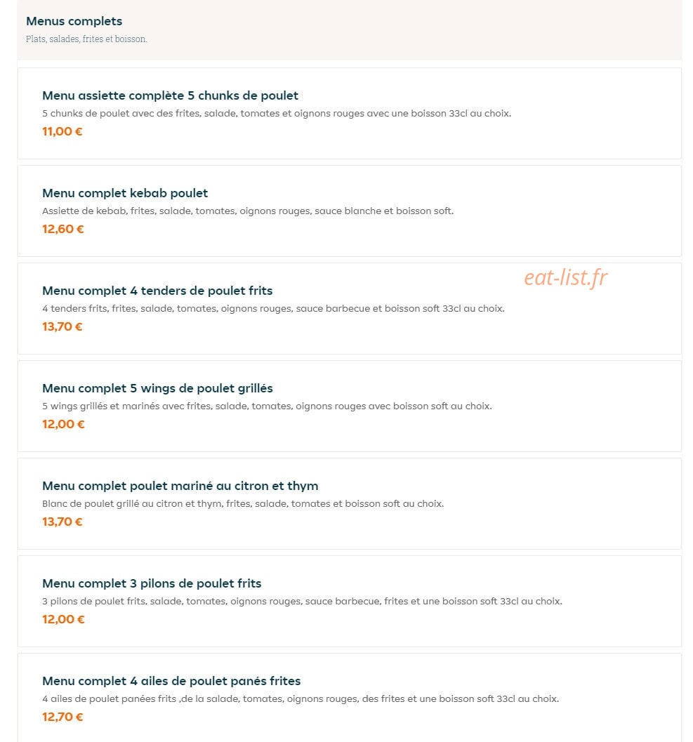 The Butchers Burgers — carte page 2