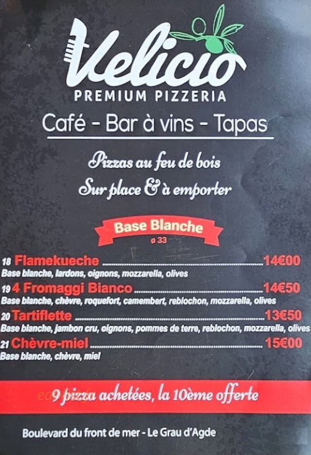 Velicio — carte page 1