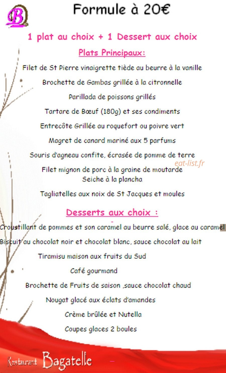 Bagatelle — carte page 4
