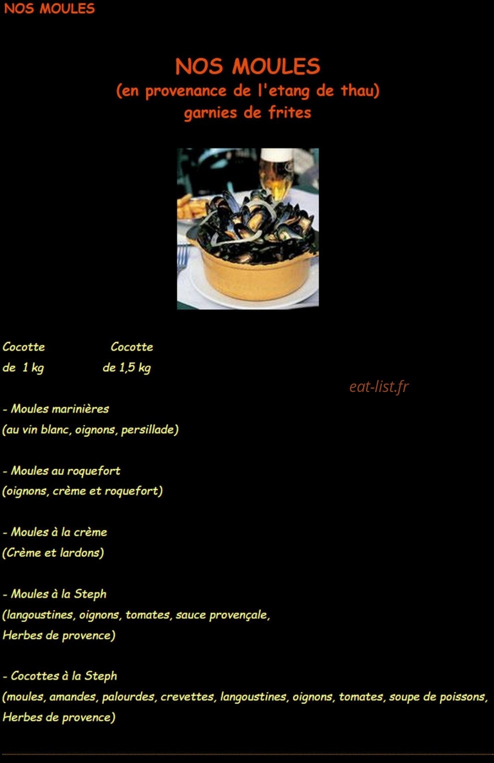 Chez Steph — carte page 4